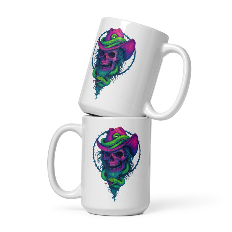 Schädelcowboy mit Schlange Tasse – Home & Living – klamottn.de