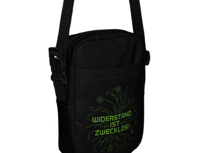 Widerstand ist zwecklos Umhängetasche – Accessoires – klamottn.de Widerstand ist zwecklos Umhängetasche – Accessoires – klamottn.de