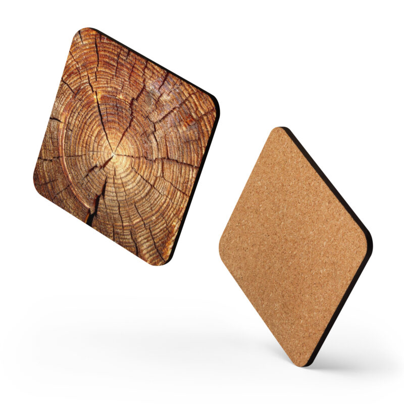 Holzringe Naturkunst Korkuntersetzer – Home & Living – klamottn.de