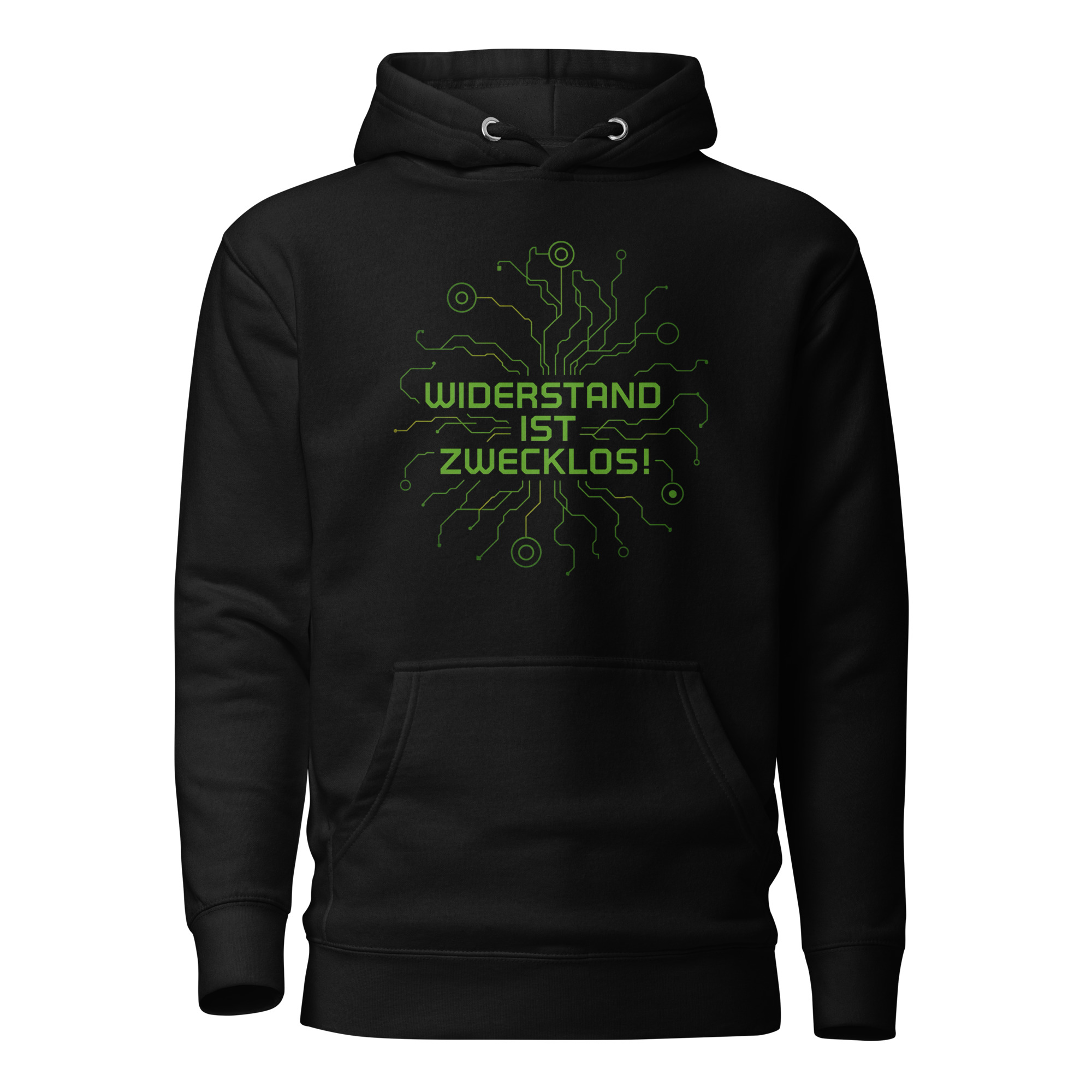 Widerstand ist zwecklos Unisex-Kapuzenpullover – Hoodies – klamottn.de Widerstand ist zwecklos Unisex-Kapuzenpullover – Hoodies – klamottn.de