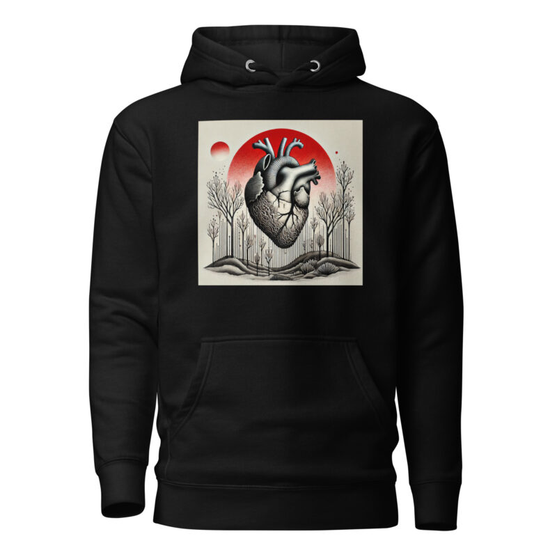 Herz im Schattenwald Unisex-Kapuzenpullover – Hoodies – klamottn.de