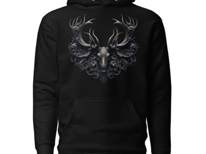 Mystischer Hirschschädel Unisex-Kapuzenpullover – Hoodies – klamottn.de Mystischer Hirschschädel Unisex-Kapuzenpullover – Hoodies – klamottn.de