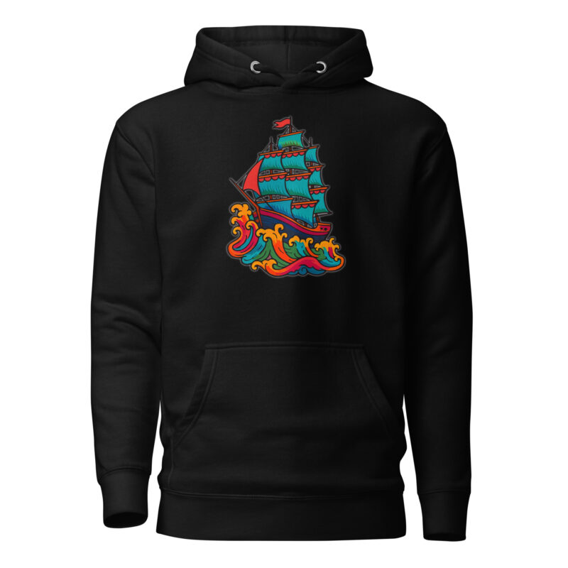 Wildes Piratenschiff Unisex-Kapuzenpullover – Hoodies – klamottn.de