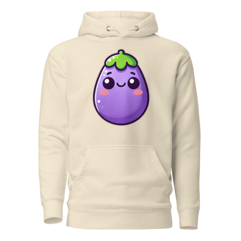 Kawaii Aubergine Unisex-Kapuzenpullover – Hoodies – klamottn.de