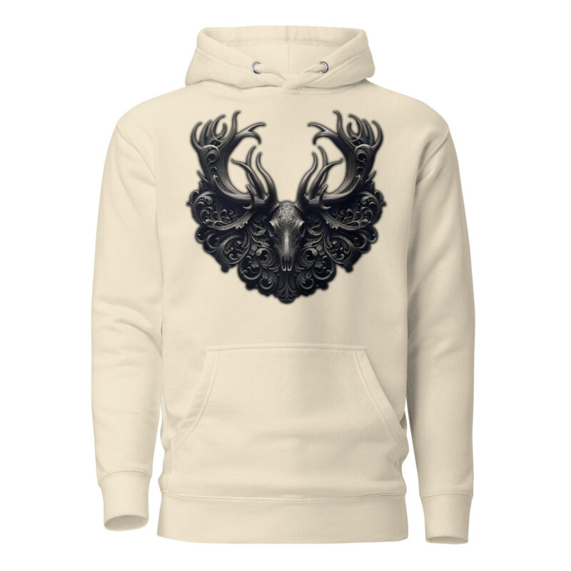 Mystischer Hirschschädel Unisex-Kapuzenpullover – Hoodies – klamottn.de