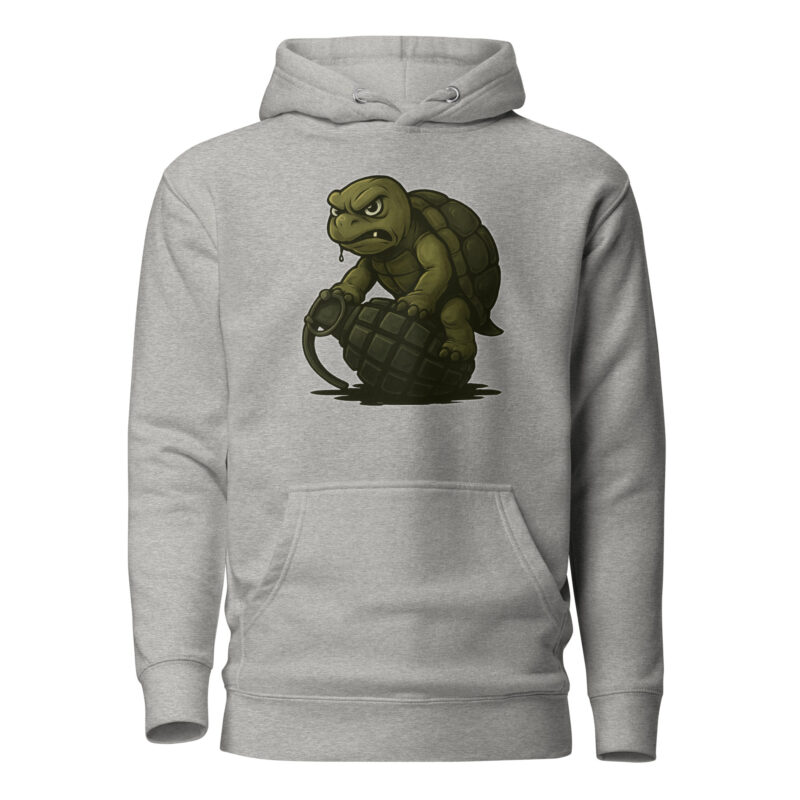 Wütende Schildkröte auf Granate Unisex-Kapuzenpullover – Hoodies – klamottn.de