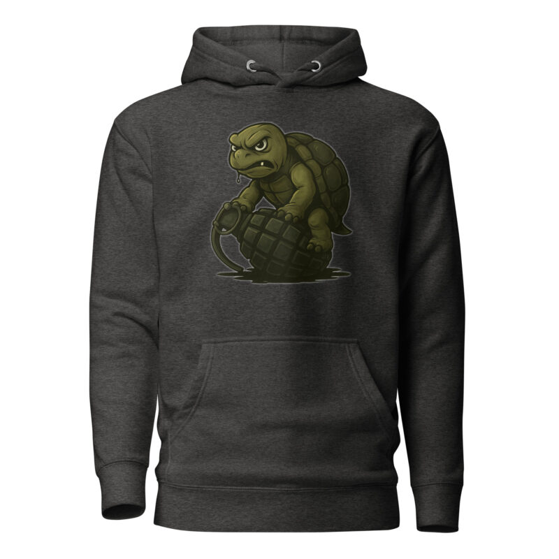 Wütende Schildkröte auf Granate Unisex-Kapuzenpullover – Hoodies – klamottn.de