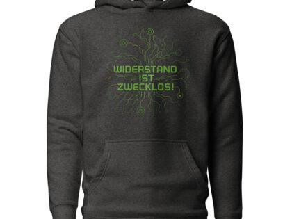 Widerstand ist zwecklos Unisex-Kapuzenpullover – Hoodies – klamottn.de Widerstand ist zwecklos Unisex-Kapuzenpullover – Hoodies – klamottn.de