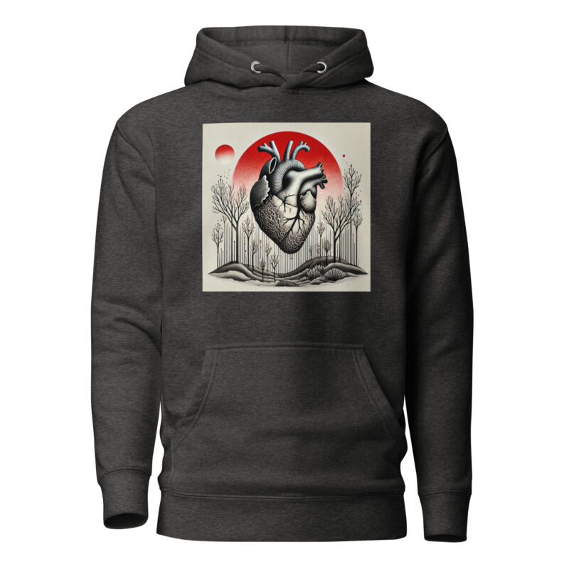 Herz im Schattenwald Unisex-Kapuzenpullover – Hoodies – klamottn.de