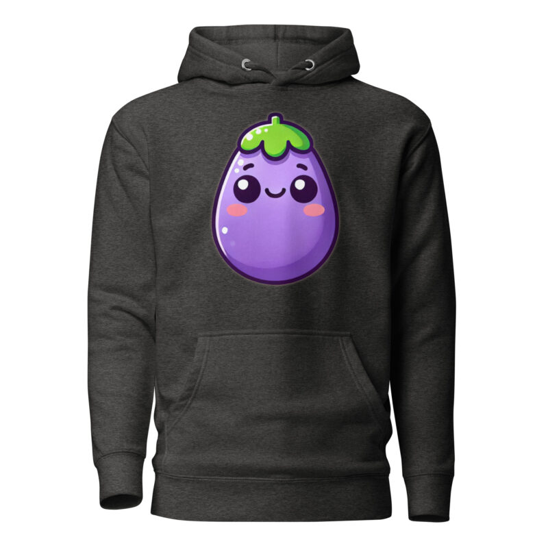 Kawaii Aubergine Unisex-Kapuzenpullover – Hoodies – klamottn.de