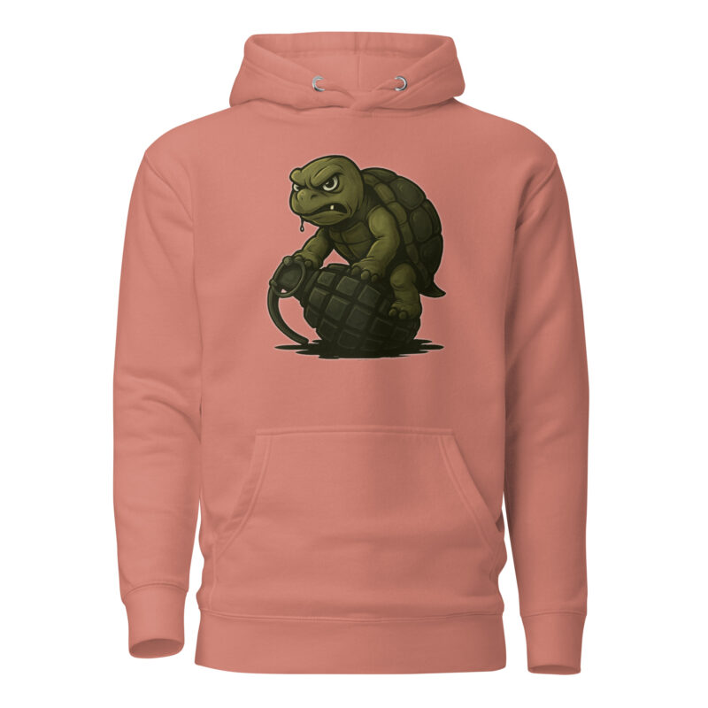 Wütende Schildkröte auf Granate Unisex-Kapuzenpullover – Hoodies – klamottn.de