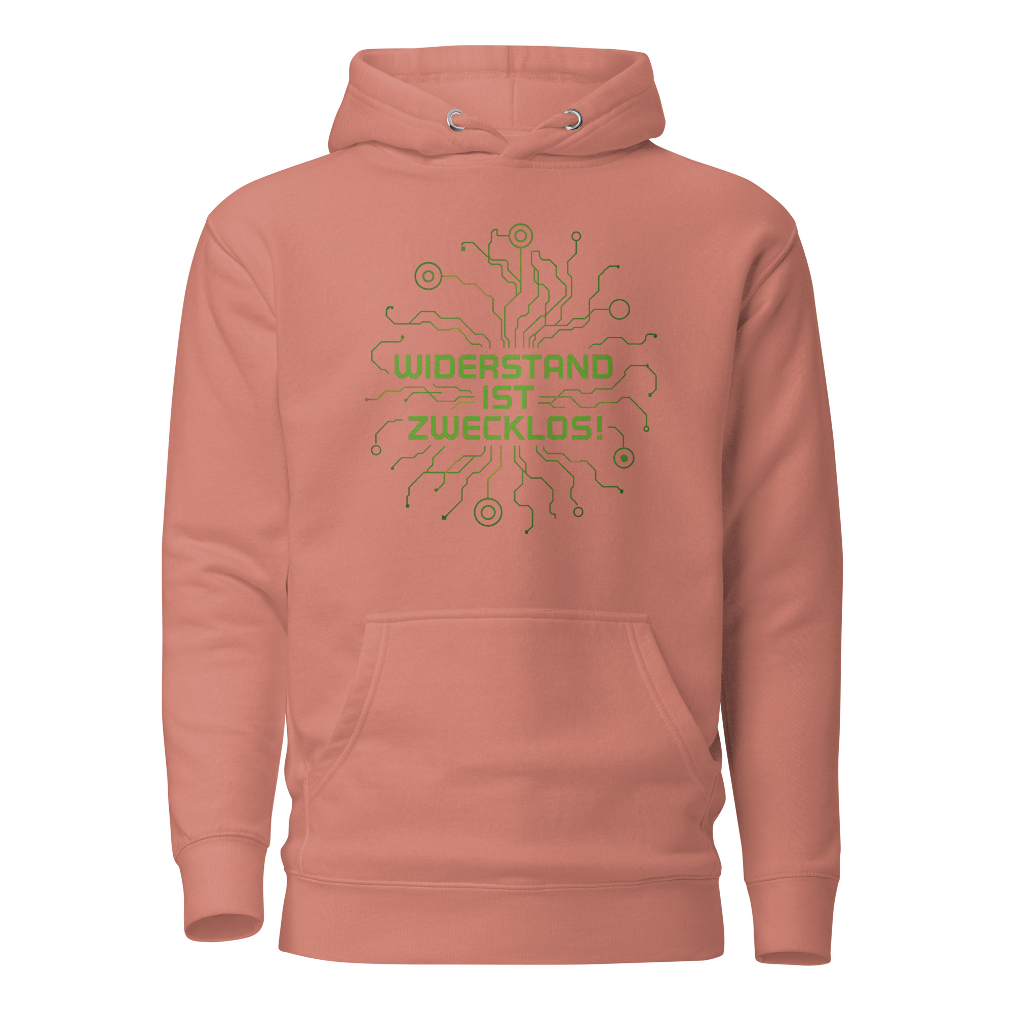 Widerstand ist zwecklos Unisex-Kapuzenpullover – Hoodies – klamottn.de Widerstand ist zwecklos Unisex-Kapuzenpullover – Hoodies – klamottn.de