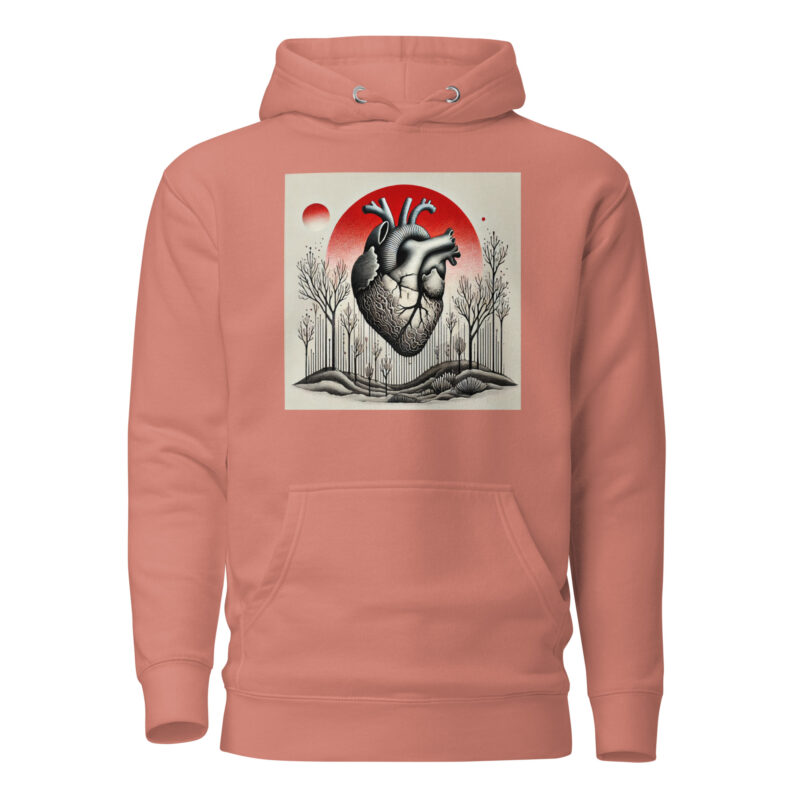 Herz im Schattenwald Unisex-Kapuzenpullover – Hoodies – klamottn.de