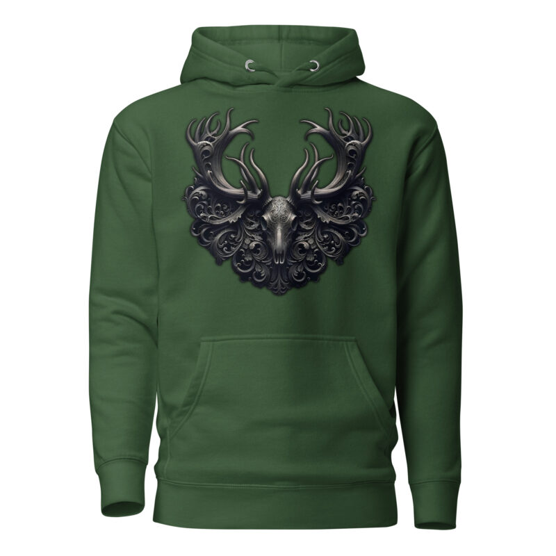 Mystischer Hirschschädel Unisex-Kapuzenpullover – Hoodies – klamottn.de
