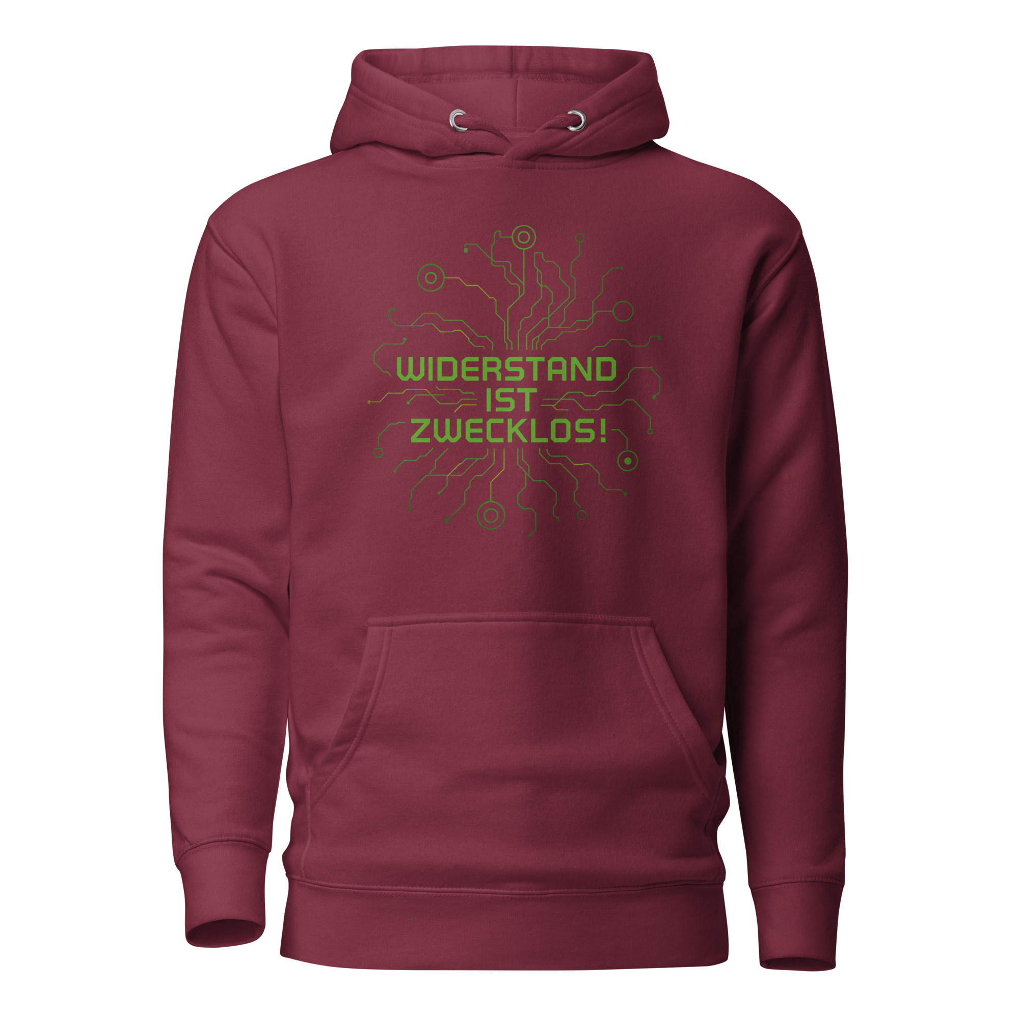 Widerstand ist zwecklos Unisex-Kapuzenpullover – Hoodies – klamottn.de Widerstand ist zwecklos Unisex-Kapuzenpullover – Hoodies – klamottn.de