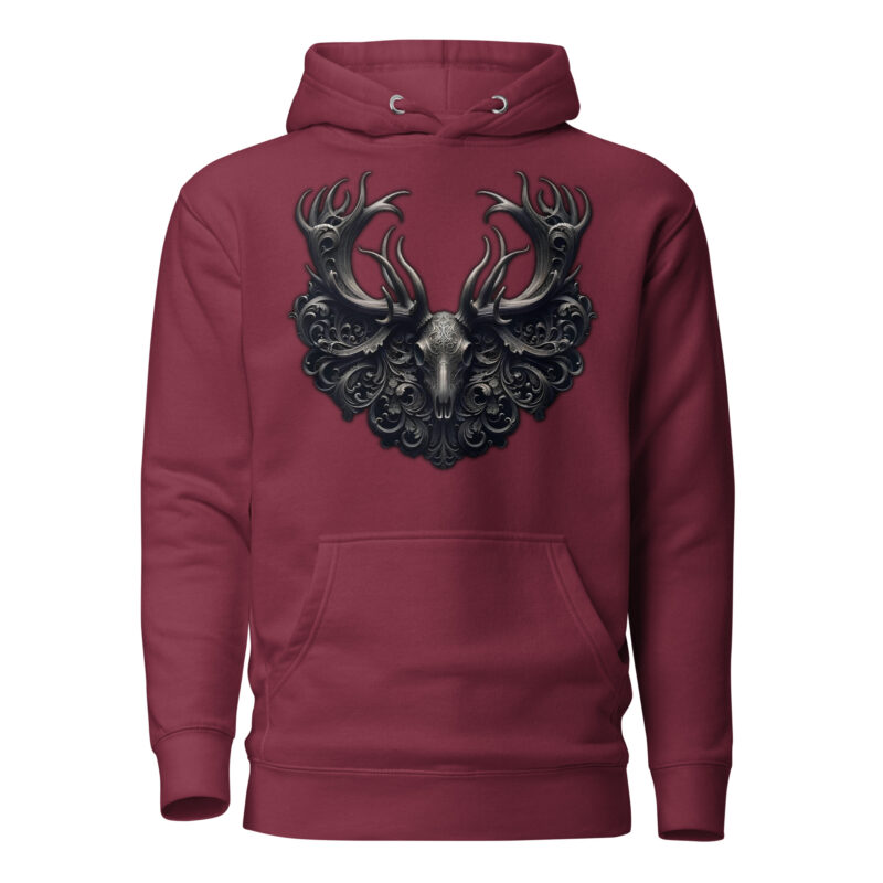 Mystischer Hirschschädel Unisex-Kapuzenpullover – Hoodies – klamottn.de