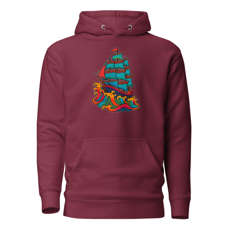 Wildes Piratenschiff Unisex-Kapuzenpullover – Hoodies – klamottn.de