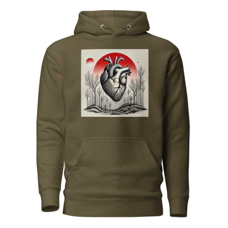 Herz im Schattenwald Unisex-Kapuzenpullover – Hoodies – klamottn.de