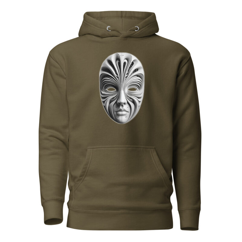 Futuristische Skulpturenmaske Unisex-Kapuzenpullover – Hoodies – klamottn.de