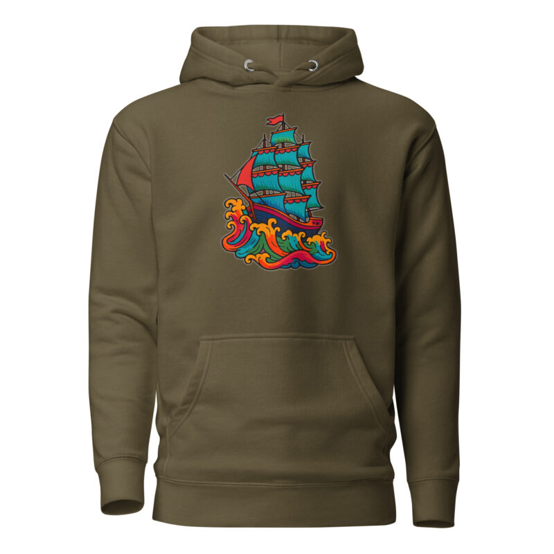 Wildes Piratenschiff Unisex-Kapuzenpullover – Hoodies – klamottn.de