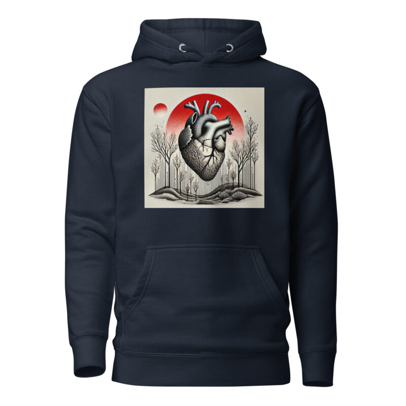 Herz im Schattenwald Unisex-Kapuzenpullover – Hoodies – klamottn.de