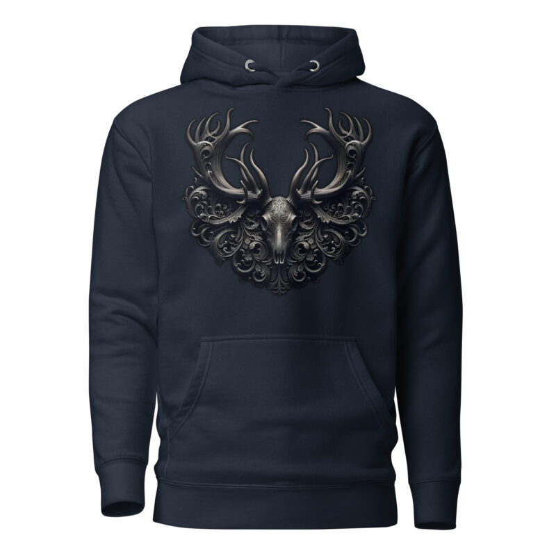 Mystischer Hirschschädel Unisex-Kapuzenpullover – Hoodies – klamottn.de