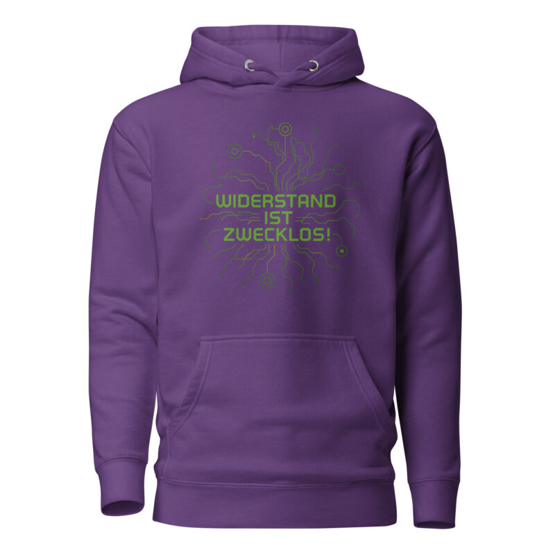 Widerstand ist zwecklos Unisex-Kapuzenpullover – Hoodies – klamottn.de