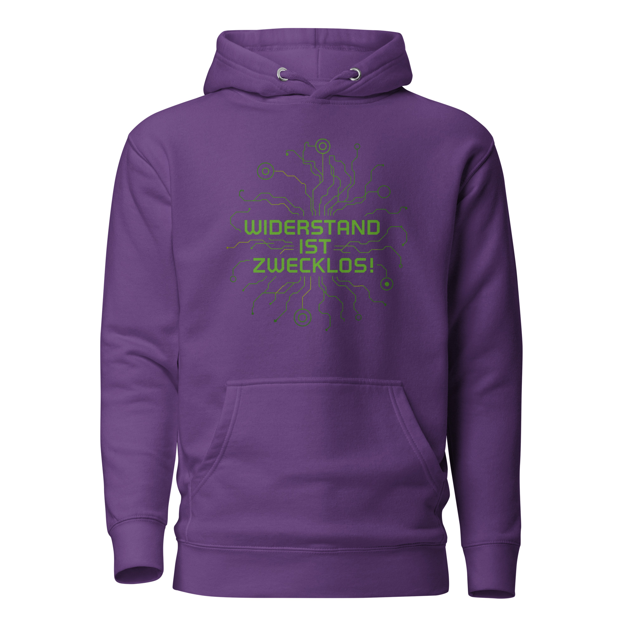 Widerstand ist zwecklos Unisex-Kapuzenpullover – Hoodies – klamottn.de Widerstand ist zwecklos Unisex-Kapuzenpullover – Hoodies – klamottn.de