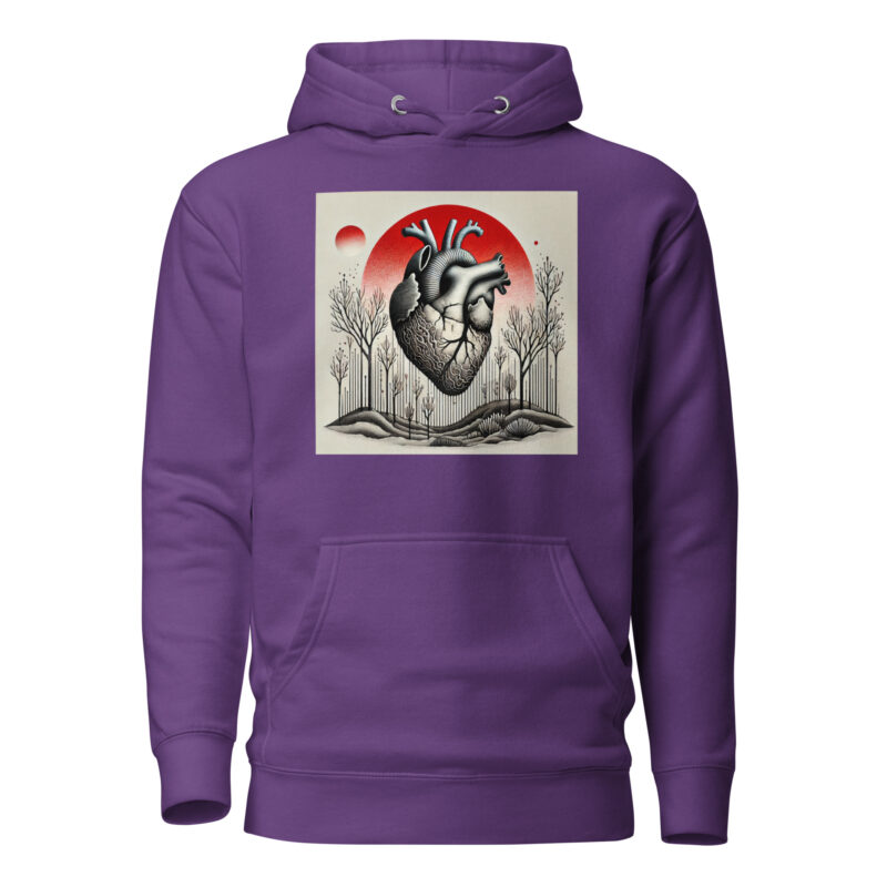 Herz im Schattenwald Unisex-Kapuzenpullover – Hoodies – klamottn.de
