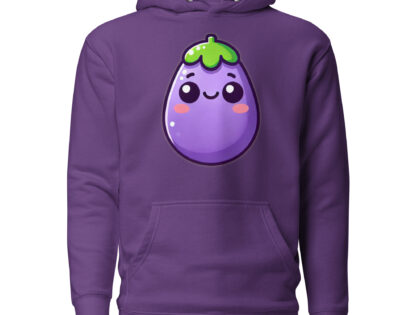 Kawaii Aubergine Unisex-Kapuzenpullover – Hoodies – klamottn.de Kawaii Aubergine Unisex-Kapuzenpullover – Hoodies – klamottn.de