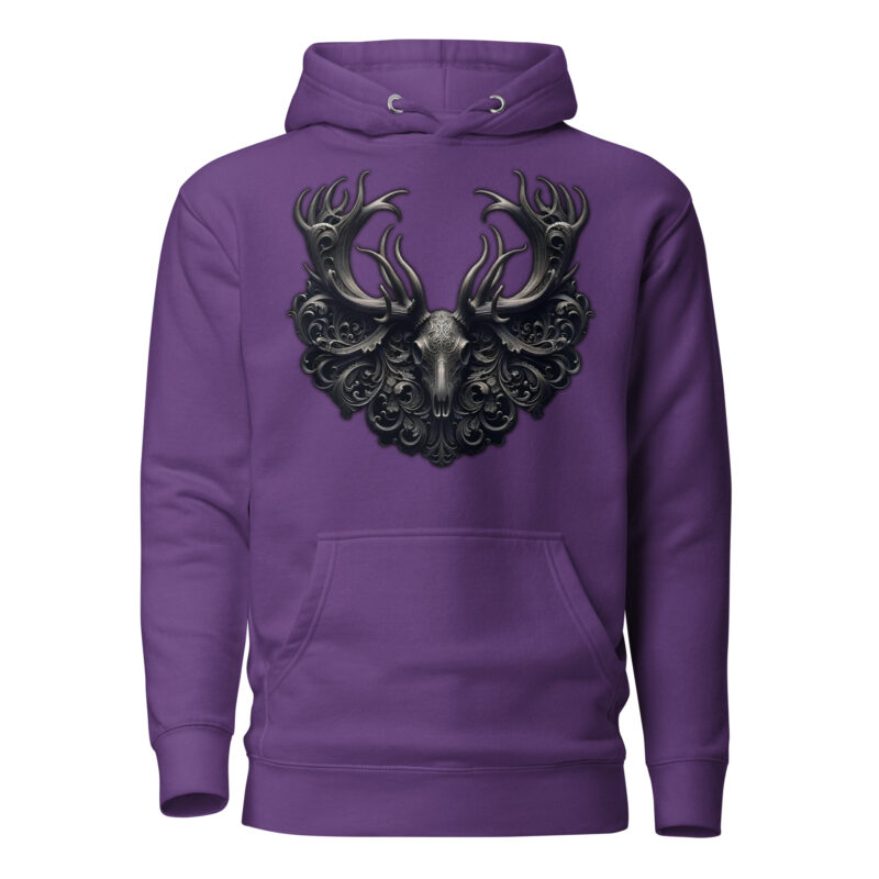 Mystischer Hirschschädel Unisex-Kapuzenpullover – Hoodies – klamottn.de