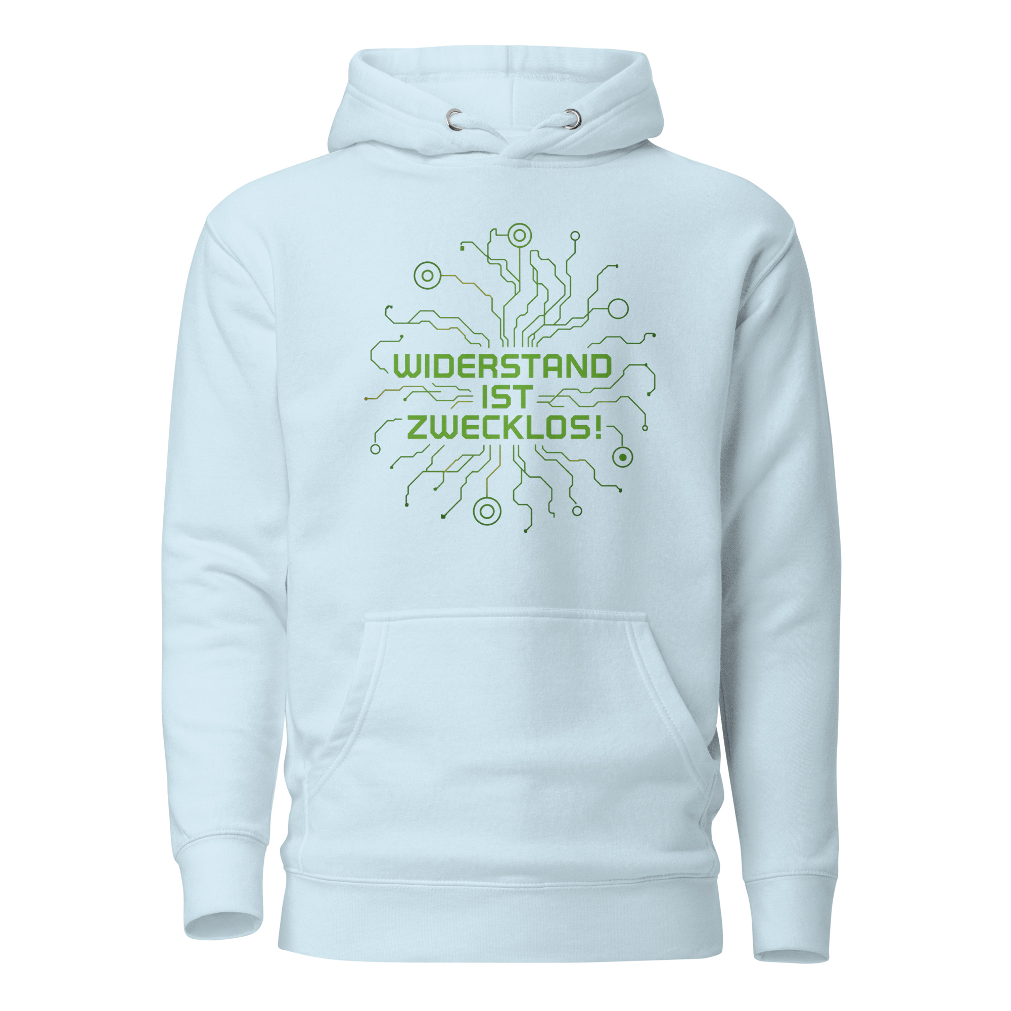 Widerstand ist zwecklos Unisex-Kapuzenpullover – Hoodies – klamottn.de Widerstand ist zwecklos Unisex-Kapuzenpullover – Hoodies – klamottn.de