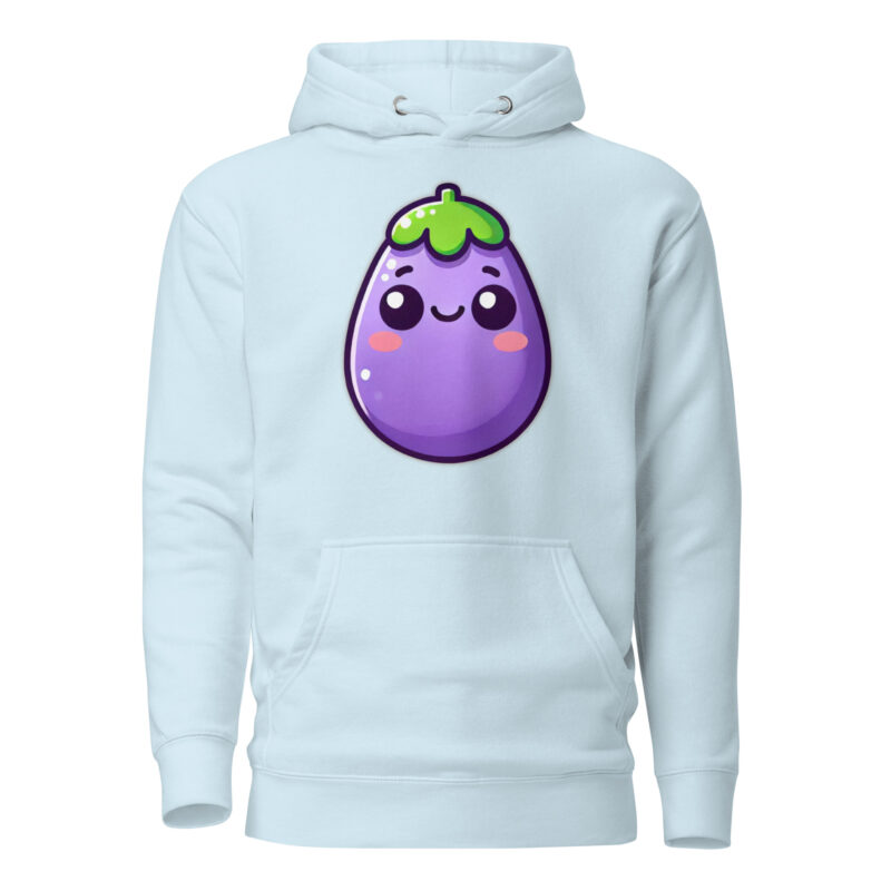 Kawaii Aubergine Unisex-Kapuzenpullover – Hoodies – klamottn.de