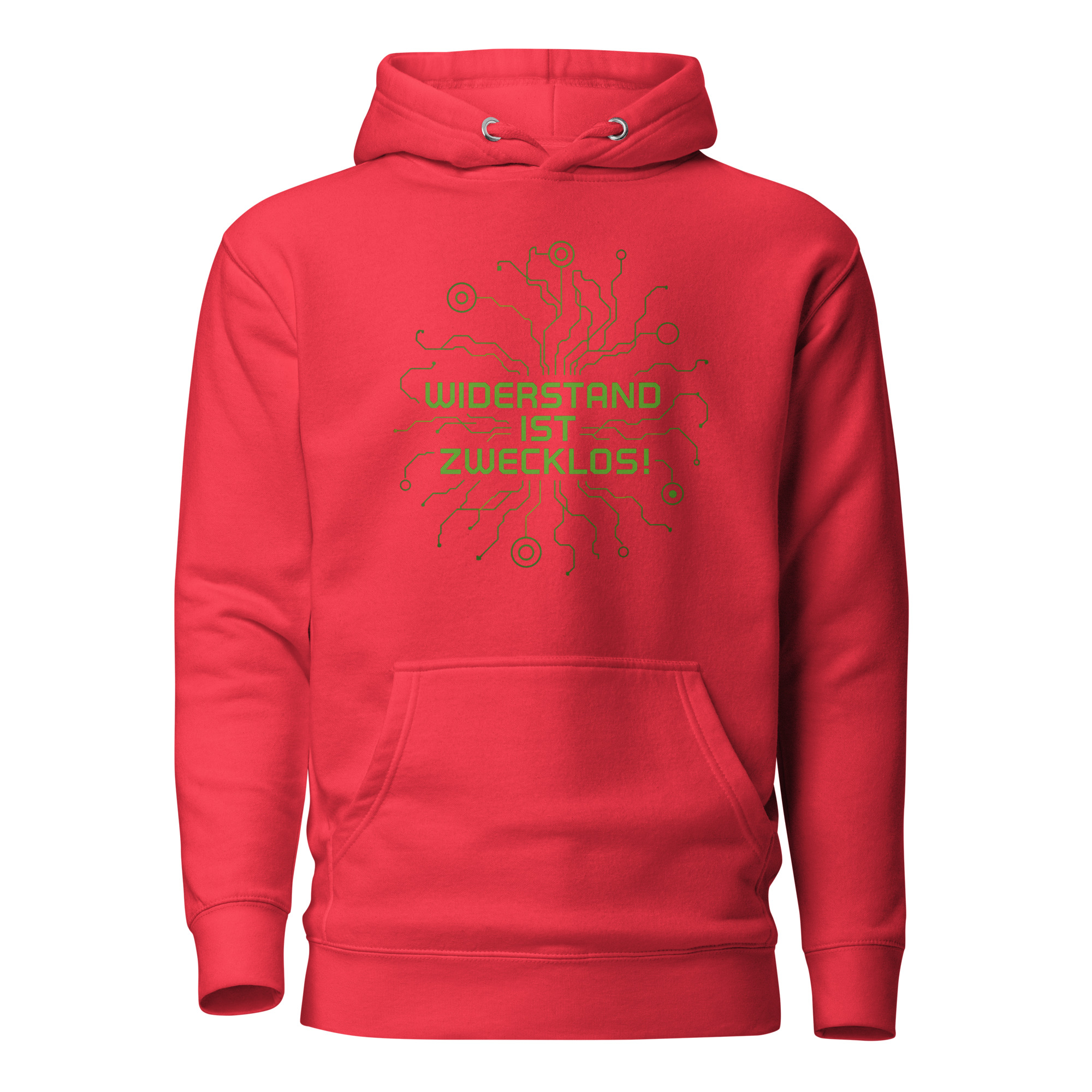 Widerstand ist zwecklos Unisex-Kapuzenpullover – Hoodies – klamottn.de Widerstand ist zwecklos Unisex-Kapuzenpullover – Hoodies – klamottn.de