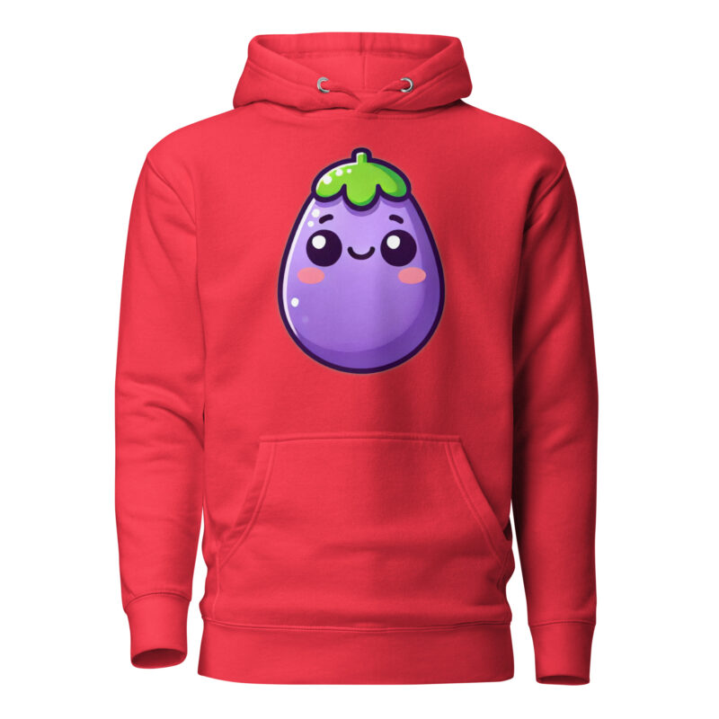 Kawaii Aubergine Unisex-Kapuzenpullover – Hoodies – klamottn.de