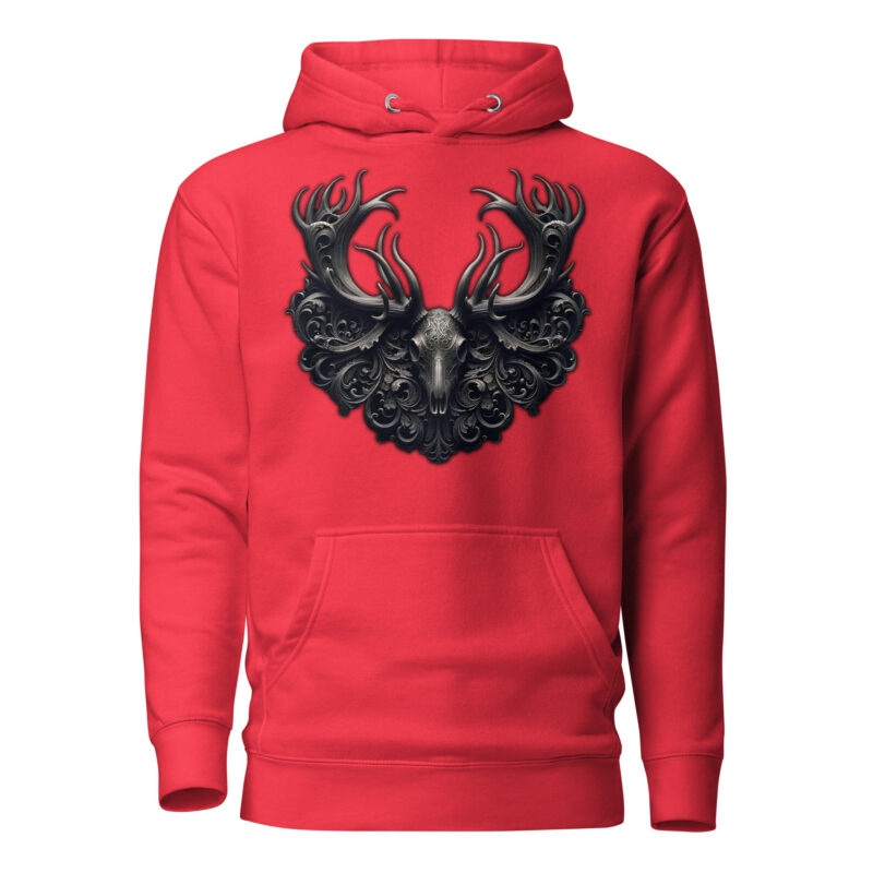 Mystischer Hirschschädel Unisex-Kapuzenpullover – Hoodies – klamottn.de