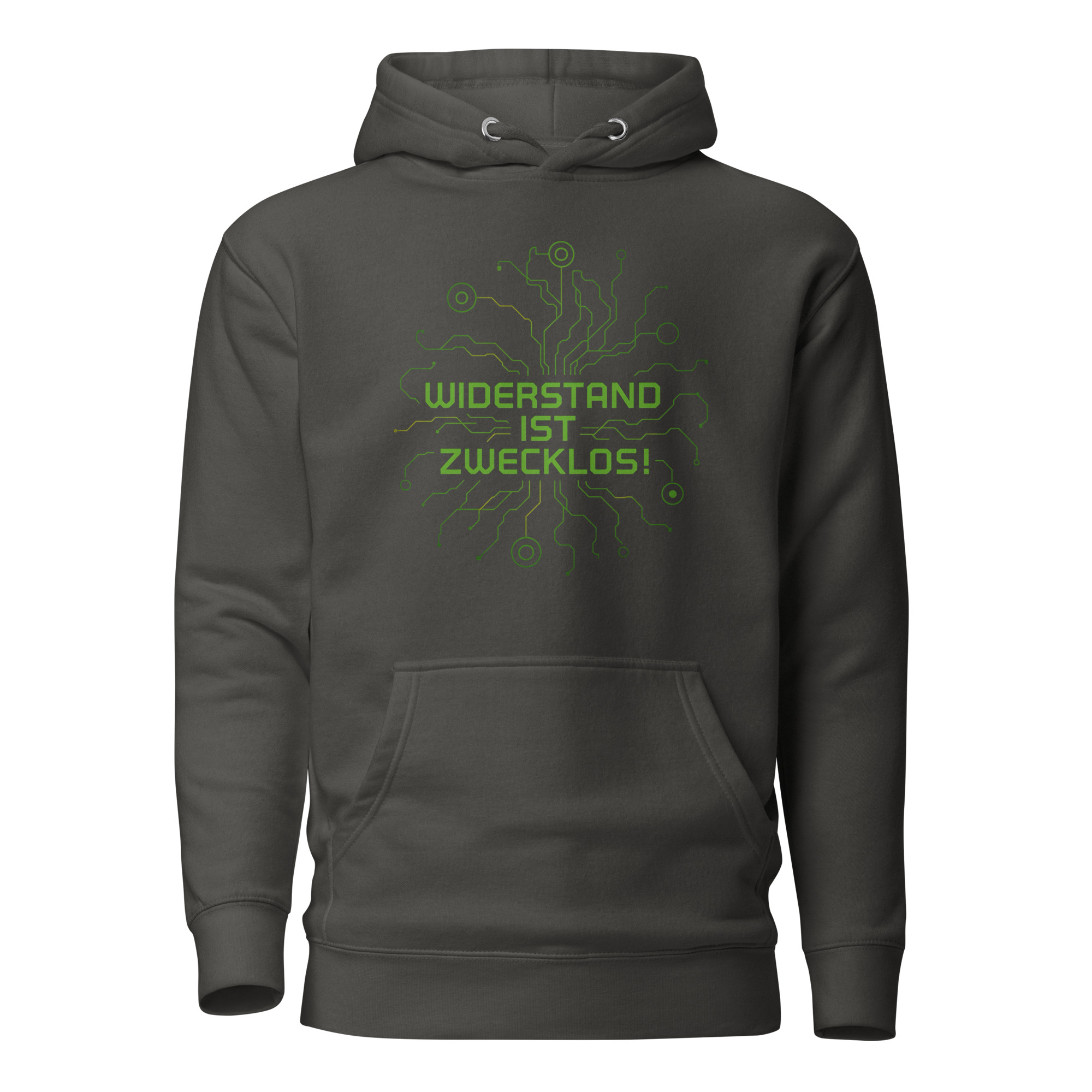 Widerstand ist zwecklos Unisex-Kapuzenpullover – Hoodies – klamottn.de Widerstand ist zwecklos Unisex-Kapuzenpullover – Hoodies – klamottn.de