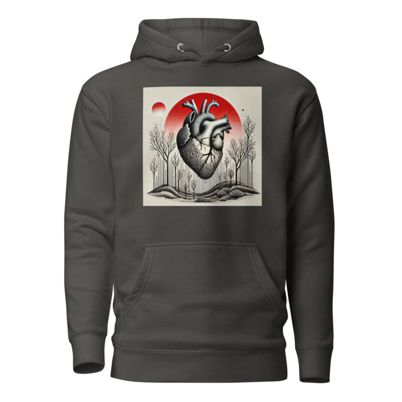Herz im Schattenwald Unisex-Kapuzenpullover – Hoodies – klamottn.de