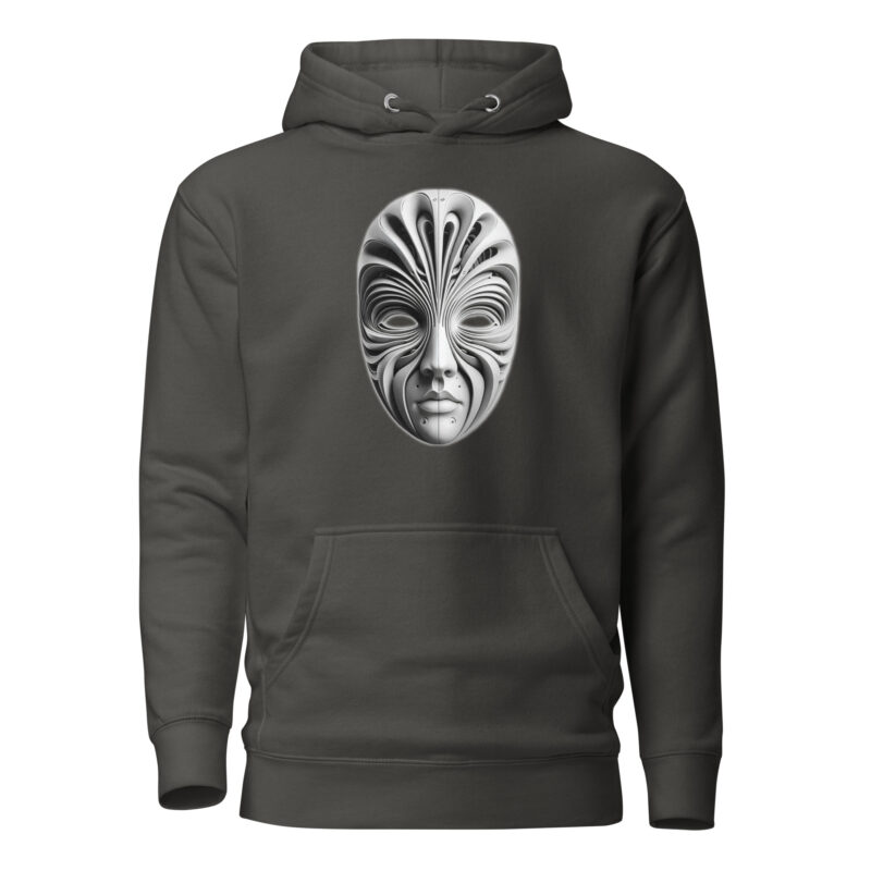 Futuristische Skulpturenmaske Unisex-Kapuzenpullover – Hoodies – klamottn.de