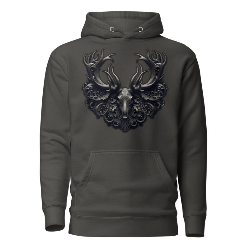Mystischer Hirschschädel Unisex-Kapuzenpullover – Hoodies – klamottn.de