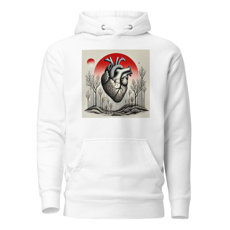 Herz im Schattenwald Unisex-Kapuzenpullover – Hoodies – klamottn.de