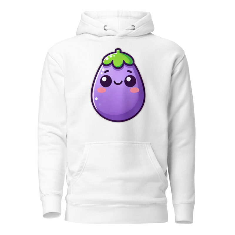 Kawaii Aubergine Unisex-Kapuzenpullover – Hoodies – klamottn.de