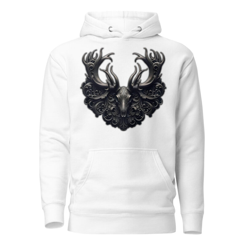 Mystischer Hirschschädel Unisex-Kapuzenpullover – Hoodies – klamottn.de