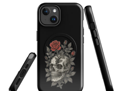 Schädel mit blutroter Rose Hardcase iPhone®-Hülle mit MagSafe® – Accessoires – klamottn.de Schädel mit blutroter Rose Hardcase iPhone®-Hülle mit MagSafe® – Accessoires – klamottn.de