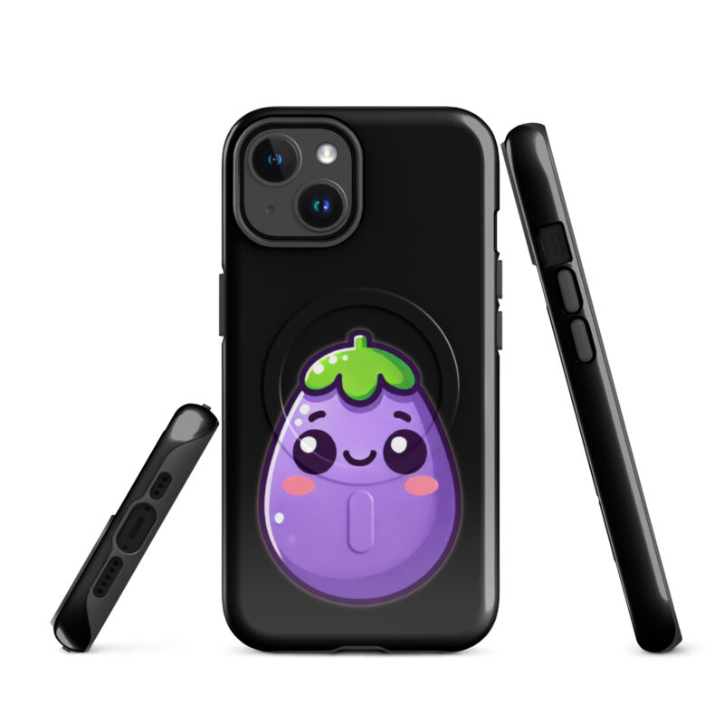 Kawaii Aubergine Hardcase iPhone®-Hülle mit MagSafe® – Accessoires – klamottn.de