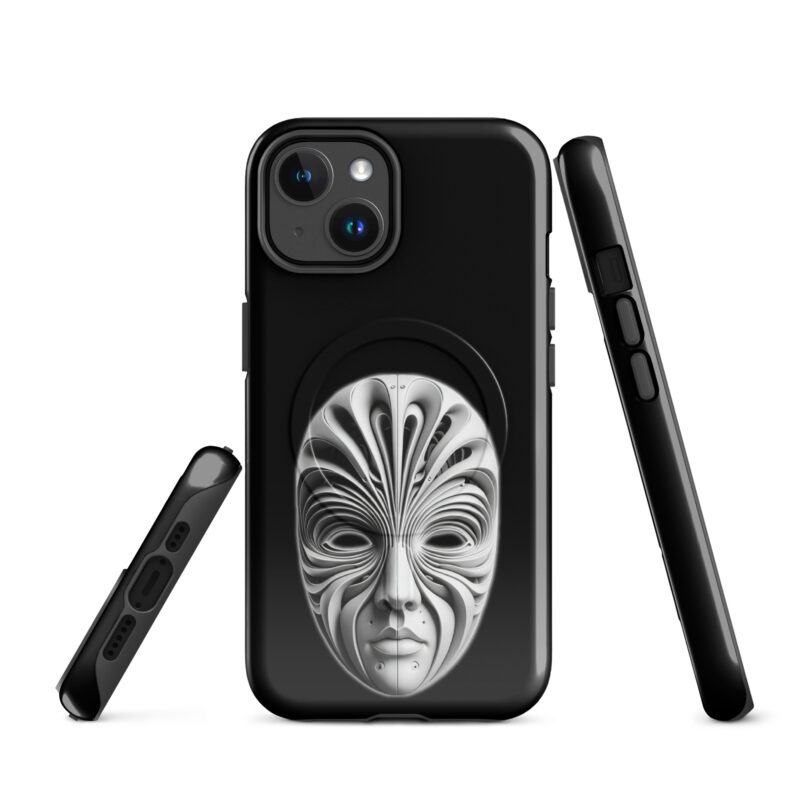 Futuristische Skulpturenmaske Hardcase iPhone®-Hülle mit MagSafe® – Accessoires – klamottn.de