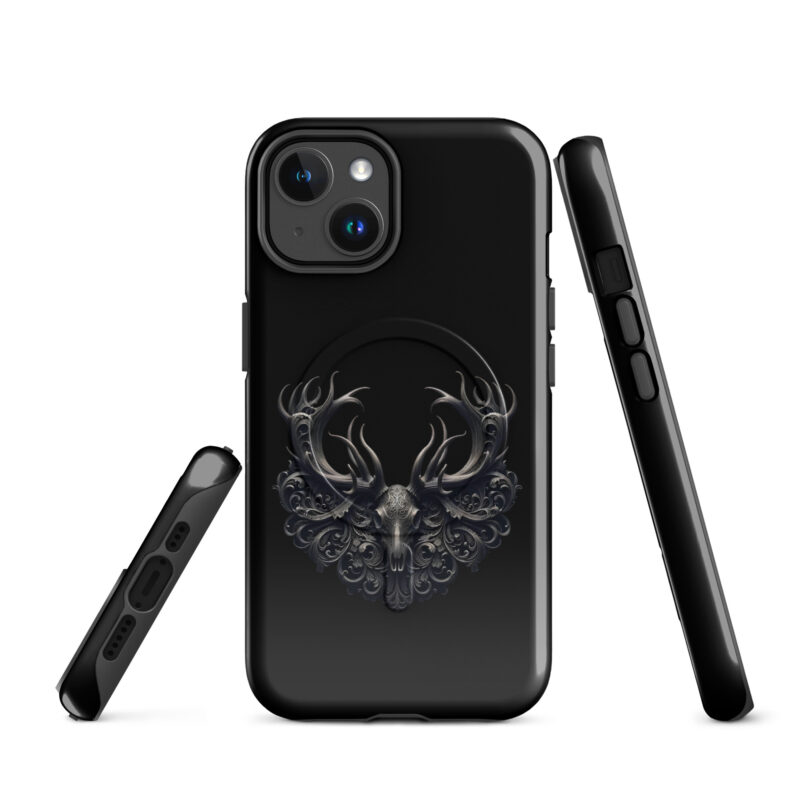 Mystischer Hirschschädel Hardcase iPhone®-Hülle mit MagSafe® – Accessoires – klamottn.de