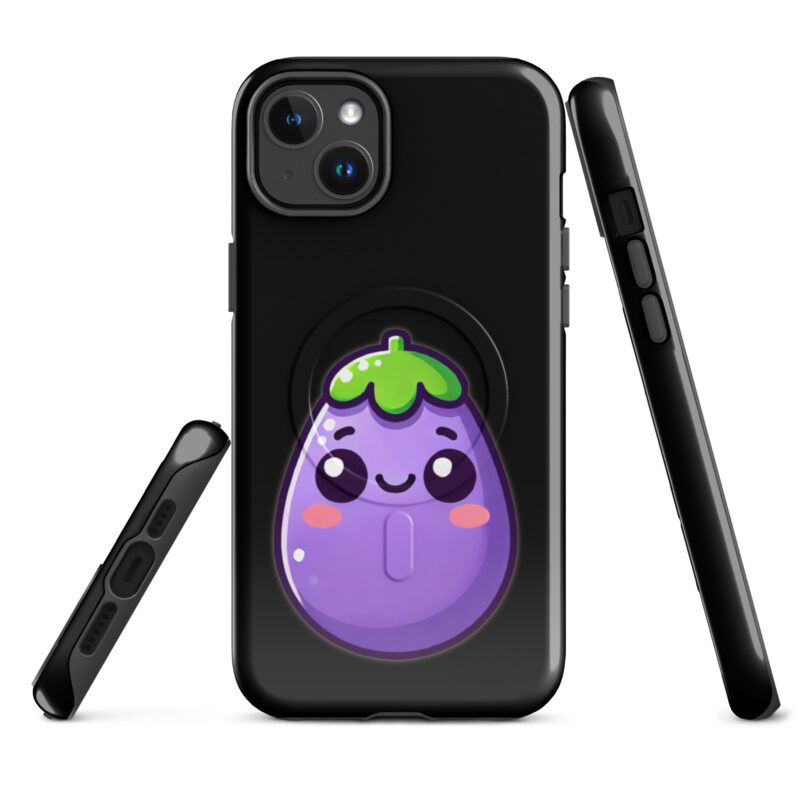Kawaii Aubergine Hardcase iPhone®-Hülle mit MagSafe® – Accessoires – klamottn.de
