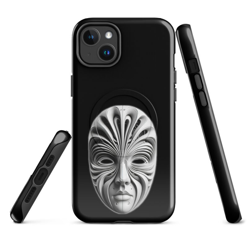 Futuristische Skulpturenmaske Hardcase iPhone®-Hülle mit MagSafe® – Accessoires – klamottn.de