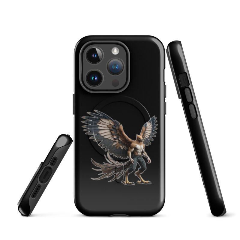 Majestätischer Greifen-Krieger Hardcase iPhone®-Hülle mit MagSafe® – Accessoires – klamottn.de